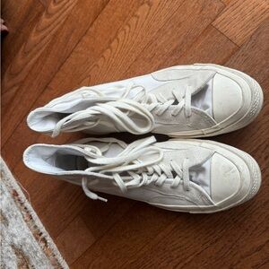 Converse White High-Top Sneakers